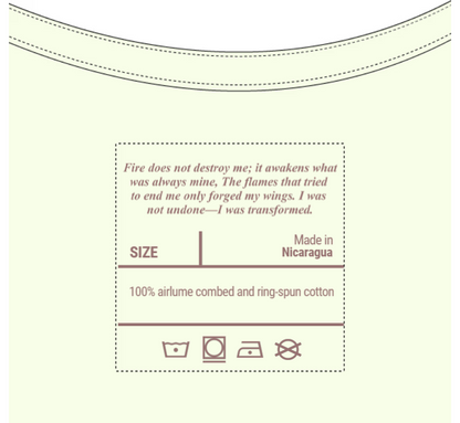 Boho Spirit-Rise and Reflect Phoenix Mirror Sword T-Shirt