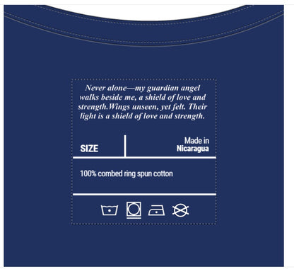 Wovenlight- Light & Grace Boho Angel Feather with Heart T-Shirt