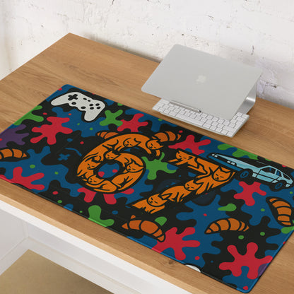 67 Orange Cat Large 36 x 18 Gaming mouse