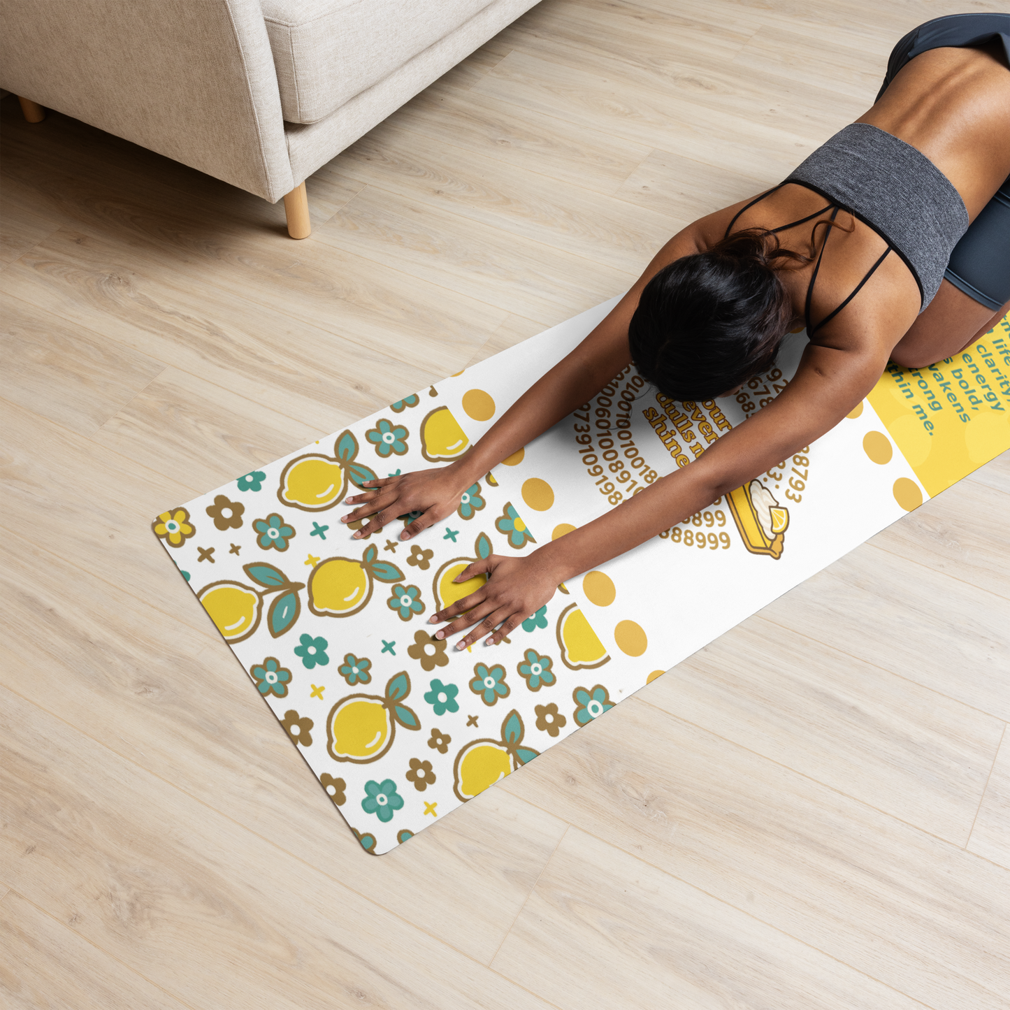 Sweet as Pi- Lemon Pie Yoga Mat