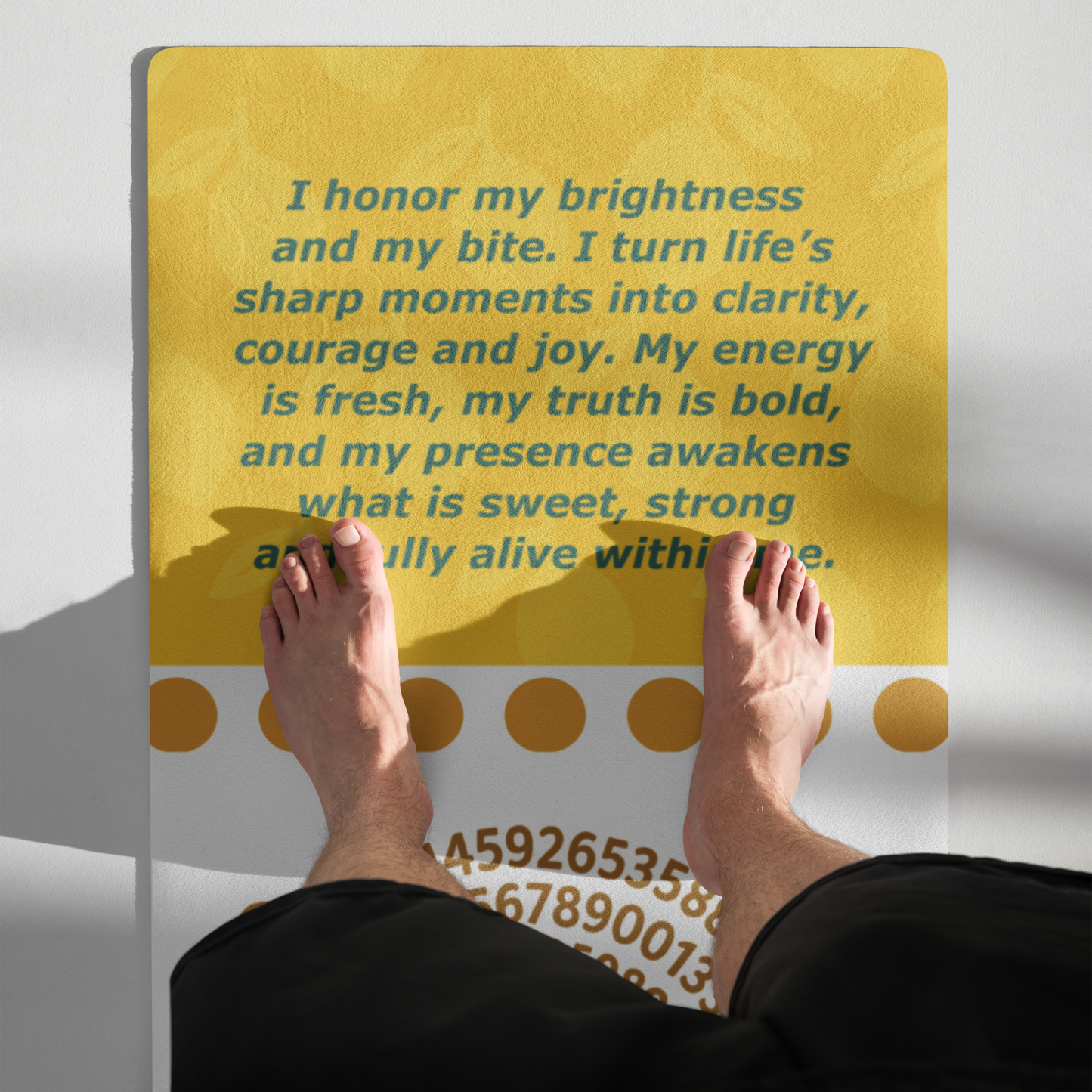 Sweet as Pi- Lemon Pie Yoga Mat